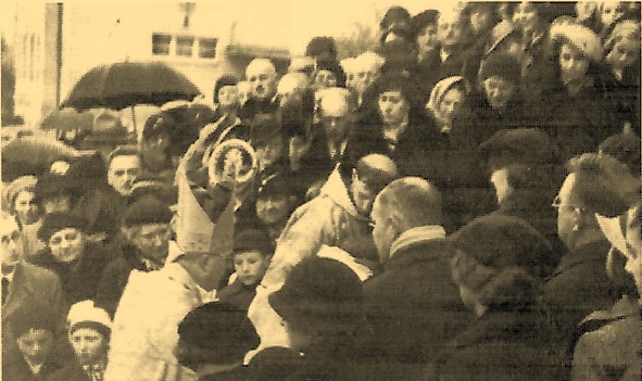 Slavnostn posvcen kostela 28. 10. 1935